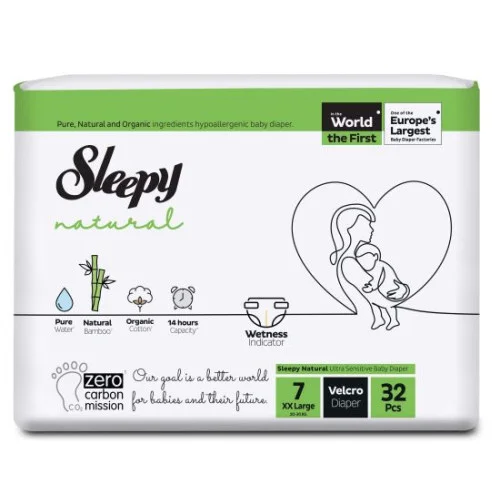 Sleepy Scutice Natural 7 (20-30 kg) 32 buc